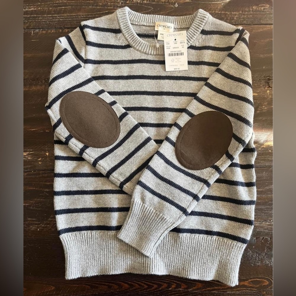 Crewcuts boys sweater with elbow patches. Size xs/4-5